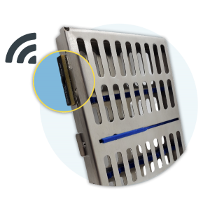 Dental instrument cassete with autoclave safe RFID tag